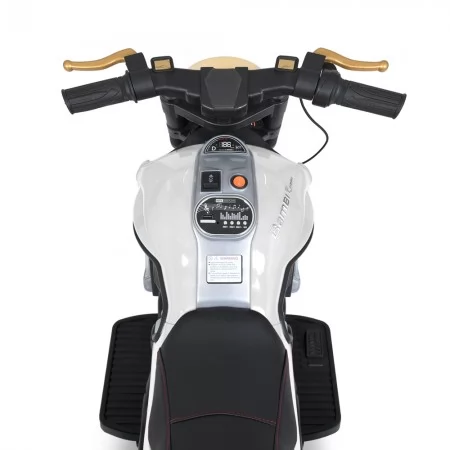 Дитячий мотоцикл Bambi M 5048EL-1 Harley-Davidson V-Rod білий, 2 мотори по 25W, EVA, шкіра, MP3, USB, Bluetooth