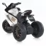 Дитячий мотоцикл Kawasaki Ninja M 5050ELR-1 на радіокеруванні, білий, 2 мотори по 25W, EVA, шкіра, MP3, USB, світло та музика