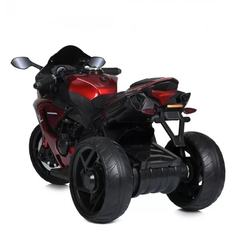 Детский мотоцикл Yamaha R1 M 5823ELS-3, 2 мотора по 35W, EVA, экокожа, MP3/USB/TF, Bluetooth, свет, красный с автопокраской Детский мотоцикл Yamaha R1 M 5823ELS-3, 2 мотора по 35W, EVA, экокожа, MP3/USB/TF, Bluetooth, свет, красный с автопокраской