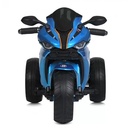 Детский мотоцикл Yamaha R1 M 5823ELS-4, 2 мотора по 35W, EVA, экокожа, MP3/USB/TF, Bluetooth, свет, голубой с автопокраской