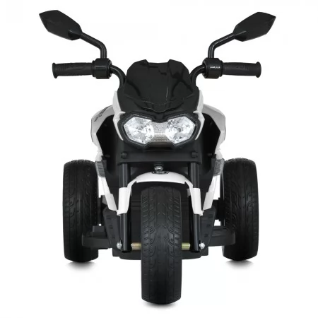 Детский мотоцикл Yamaha M 5825E-1 белый, 1 мотор 25W, EVA, MP3, USB, TF, свет и музыка