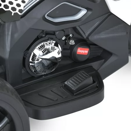 Детский мотоцикл Yamaha M 5825E-1 белый, 1 мотор 25W, EVA, MP3, USB, TF, свет и музыка