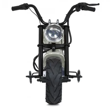 Детский мотоцикл Harley-Davidson Fat Boy M 6016AL-11, 1 мотор 350W, Bluetooth, USB, TF, экокожа, надувные резиновые колеса, серый