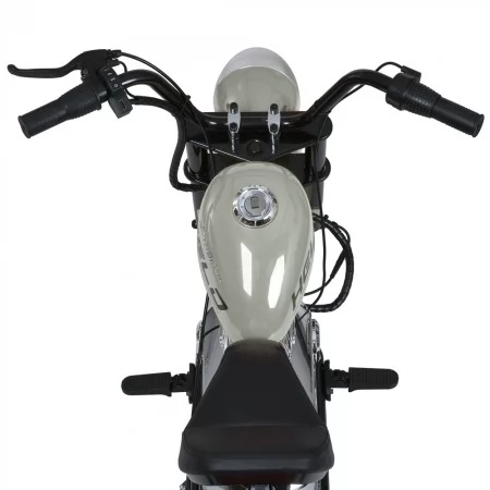 Детский мотоцикл Harley-Davidson Fat Boy M 6016AL-11, 1 мотор 350W, Bluetooth, USB, TF, экокожа, надувные резиновые колеса, серый