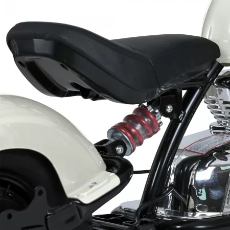 Детский мотоцикл Harley-Davidson Fat Boy M 6016AL-11, 1 мотор 350W, Bluetooth, USB, TF, экокожа, надувные резиновые колеса, серый