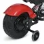 Детский мотоцикл Harley-Davidson Fat Boy M 6016AL-3, 1 мотор 350W, Bluetooth, USB, TF, экокожа, надувные резиновые колеса, красный