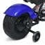 Детский мотоцикл Harley-Davidson Fat Boy M 6016AL-4, 1 мотор 350W, Bluetooth, USB, TF, экокожа, надувные резиновые колеса, синий