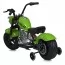 Детский мотоцикл Harley-Davidson Fat Boy M 6016AL-5, 1 мотор 350W, Bluetooth, USB, TF, экокожа, надувные резиновые колеса, зеленый