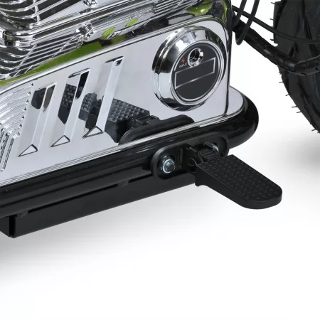 Детский мотоцикл Harley-Davidson Fat Boy M 6016AL-5, 1 мотор 350W, Bluetooth, USB, TF, экокожа, надувные резиновые колеса, зеленый
