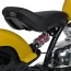 Детский мотоцикл Harley-Davidson Fat Boy M 6016AL-6, 1 мотор 350W, Bluetooth, USB, TF, экокожа, надувные резиновые колеса, желтый