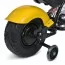 Детский мотоцикл Harley-Davidson Fat Boy M 6016AL-6, 1 мотор 350W, Bluetooth, USB, TF, экокожа, надувные резиновые колеса, желтый
