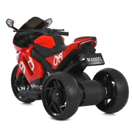 Детский мотоцикл Aprilia RS 660 RSV4 M 6265EL-3 красный, 2 мотора по 35W, EVA, кожа, Bluetooth, USB, TF