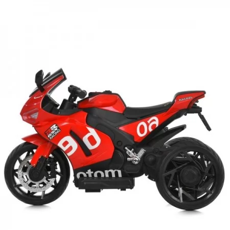 Детский мотоцикл Aprilia RS 660 RSV4 M 6265EL-3 красный, 2 мотора по 35W, EVA, кожа, Bluetooth, USB, TF