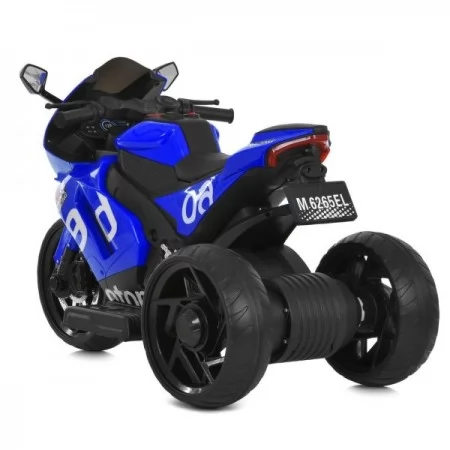 Детский мотоцикл Aprilia RS 660 RSV4 M 6265EL-4 синий, 2 мотора по 35W, EVA, кожа, Bluetooth, USB, TF