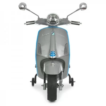 Дитячий мотоцикл Vespa Primavera M 6288EL-11-4, 1 мотор 45W, EVA, шкіра, MP3, Bluetooth, сіро-синій Дитячий мотоцикл Vespa Primavera M 6288EL-11-4, 1 мотор 45W, EVA, шкіра, MP3, Bluetooth, сіро-синій
