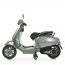 Детский мотоцикл Vespa Primavera M 6288EL-11-5, 1 мотор 45W, EVA, кожа, MP3, Bluetooth, серо-салатовый
