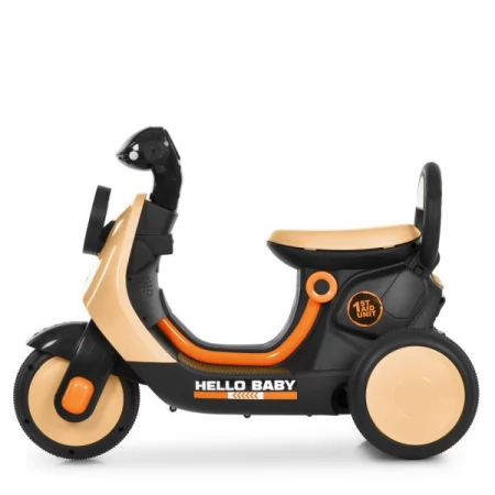 Мотоцикл M 6298BR-13 р/к 2,4G, 1*6V4,5AH, 1*25W, MP3, USB, TF, музика, світло, бежевий
