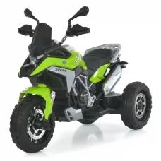 Мотоцикл M 6478EL-5 3 кол., 1*12V*12AH, 2мотори35W, MP3, USB, TF, BLUETOOTH, EVA, музика, світло, шкіра, зелений