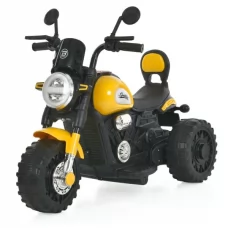 Мотоцикл M 6526ER-6 3 кол., р/к, 1*6V7AH, 2*25W, USB, BLUETOOTH, TF, EVA, музика, світло, жовтий
