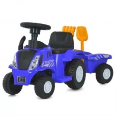 Трактор M 6153B-4 2-в-1(каталка-толокарь с прицепом), 1*6V4,5AH, 1*25W, MP3, USB, BLUETOOTH, TF, музыка, синий