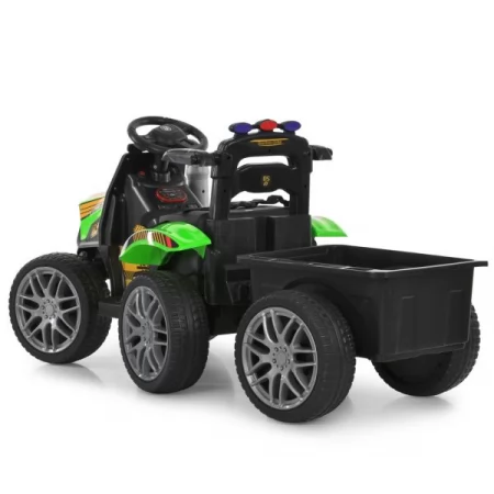 Дитячий електромобіль трактор садовий райдер John Deere M 6219EBLR-5 зелений, з причепом, пультом керування, 2 мотори по 25W, EVA, екошкіра, MP3, USB, TF, Bluetooth Дитячий електромобіль трактор садовий райдер John Deere M 6219EBLR-5 зелений, з причепом, пультом керування, 2 мотори по 25W, EVA, екошкіра, MP3, USB, TF, Bluetooth