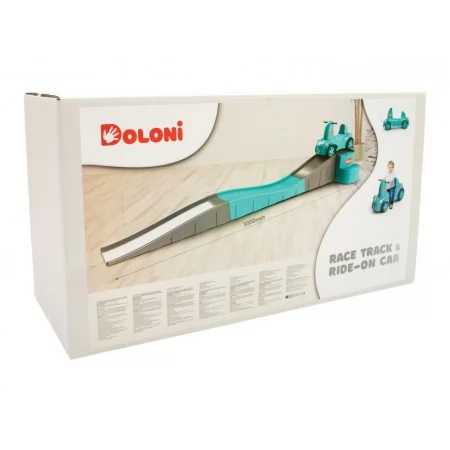 Машинка-каталка зі спуском TM Doloni Toys 01491-2 Сіро-Бірюзовий Машинка-каталка зі спуском TM Doloni Toys 01491-2 Сіро-Бірюзовий