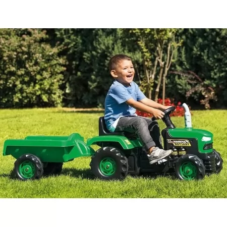 Каталка педальна Трактор з причепом, DOLU Toy Factory 8053