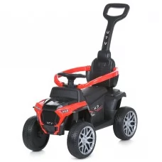 Каталка-толокар M 4802EL-3 2в1 батьківська ручка, муз, світло, EVA, USB, на бат-ці, червоний