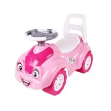  Толокар 6658 колір рожевий "Technok Toys" музичне кермо, 8 сигналів, в коробці