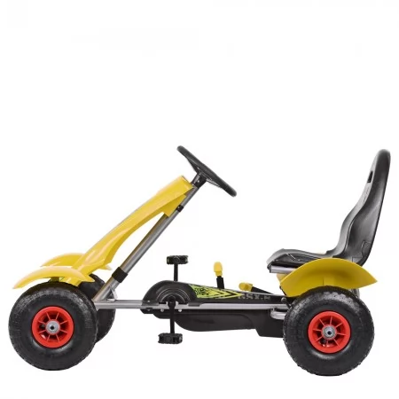 Педальный карт Bambi M 1450-6 желтый с ручным тормозом Педальный карт Bambi M 1450-6 желтый с ручным тормозом