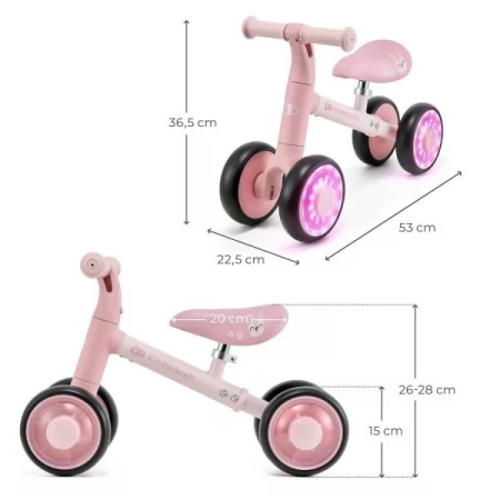 Каталка-беговел Kinderkraft Cutie Flash Pink KRCUFL00PNK0000 