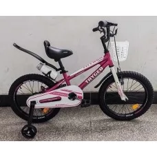 Велосипед 2-х колісний 16" "CORSO" TG-10258 "TAYGER" алюмінієва рама, ручне гальмо, дод. колеса, дзвоник, пляшечка, зібран на 85