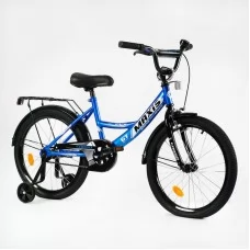 Велосипед 20" дюймів 2-х колісний "CORSO" MAXIS CL-20215 ручне гальмо, дзвіночок, додаткові колеса, ЗІБРАНИЙ НА 75, в коробці