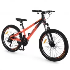 Велосипед PROFI FREEDOM 24 д. FD-2404 алюм.рама 11",SKD85%,SHIMANO 21SP,скоростн.кол.,промподш.,оранж.