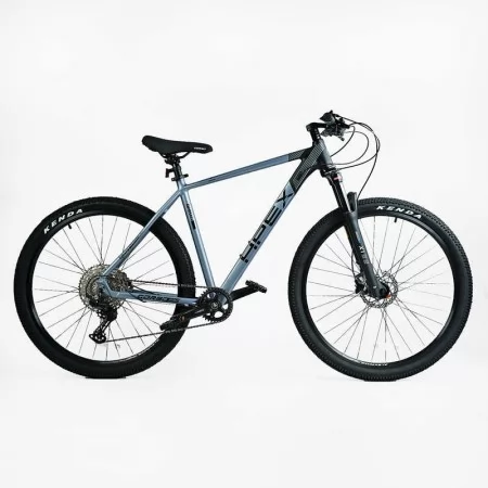 Велосипед спортивный Corso "APEX" PX-29157 рама алюмінієва 21``, обладнання Shimano Deore 12 швидкостей, вилка Santour повітряна, зібран на 75