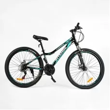 Велосипед спортивный Corso «INTENSE» 26" дюймів NT-26469 рама сталева 13’’, обладнання SAIGUAN 21 швидкість, зібран на 75
