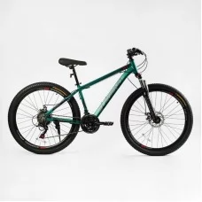 Велосипед спортивный Corso «LEGEND» 27,5" дюймів LG-27812 рама алюмінієва 15,5``, обладнання Shimano 21 швидкість, зібран на 75
