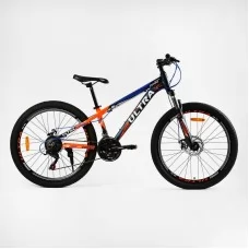 Велосипед спортивный Corso «ULTRA» 26" дюймів UL-26041 рама алюмінієва 13’’, обладнання Shimano 21 швидкість, зібран на 75
