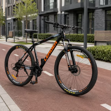 Велосипед Спортивний Corso «Leader» 29" дюймів LR-54310, гірський велосипед Corso Leader 29 дюймів, сталева рама 19", Shimano 21 швидкість, дискові гальма