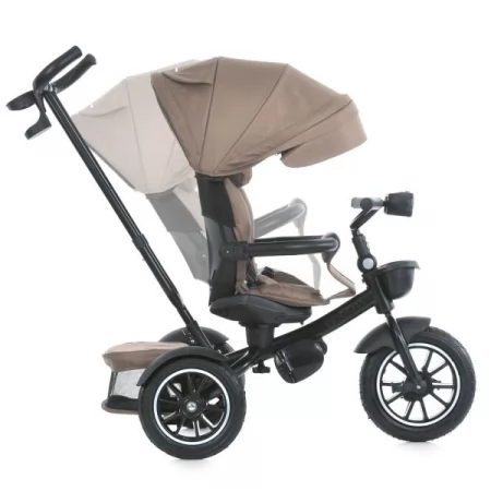 Велосипед ME 1193 MODENA Beige Praline 3 кол.резина а.п. (12/10) поворот сид.,скоросъемные кол.тормоза,склад.руль,свет,подшип.,сумка,бежевый