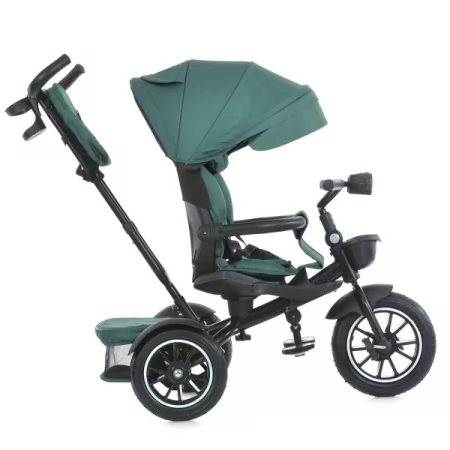 Велосипед ME 1193 MODENA Green 3 кол.гума а.п.(12/10) поворот сид.,швидкоз'ємні кол.гальма,склад.кермо,світло,підшип.,сумка,зелений