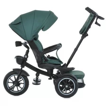 Велосипед ME 1193 MODENA Green 3 кол.гума а.п.(12/10) поворот сид.,швидкоз'ємні кол.гальма,склад.кермо,світло,підшип.,сумка,зелений