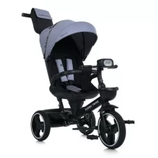 Велосипед MT 1002-1 Smart Grey кол.PU (12/10), поворот сид.,быстросъемные кол.тормоза,склад.руль,USB/BT,свет,подшип.,сумка,серый