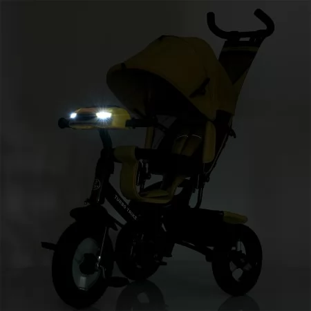 Велосипед MT 1006-10 3 кол.гума 12/10, USB/ВТ, пульт, свет, вільн.хід коліс, гальма, підшипн., жовтий