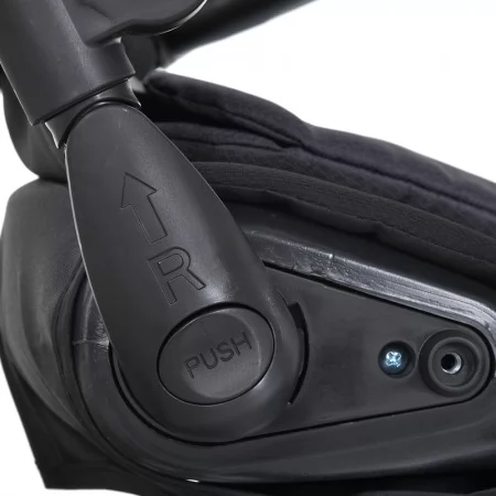 Велосипед с ручкой MT 1007-2 3 кол.гума 12/10, оберт.сид., 5-точк.рем.безп., USB/ВТ, пульт, свет, сумка, графітовий