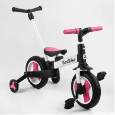 Велосипед-трансформер Best Trike 55475 колеса PU 10'', батьківська ручка, знімні педалі