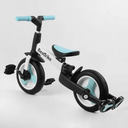 Велосипед-трансформер Best Trike 56659 колеса PU 10'', батьківська ручка, знімні педалі Велосипед-трансформер Best Trike 56659 колеса PU 10'', батьківська ручка, знімні педалі