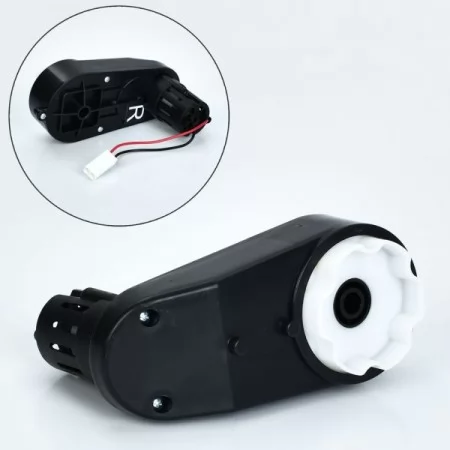 Редуктор в сборе с мотором JE1688-GEAR до джипа JE1688, 12V, RPM12000, отвір під вісь 10мм, довжина