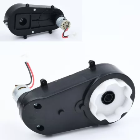 Редуктор в сборе с мотором M 5733-GEAR BOX для джипа M 5733, 12V, RPM16000, отверстие под ось 10мм, длина