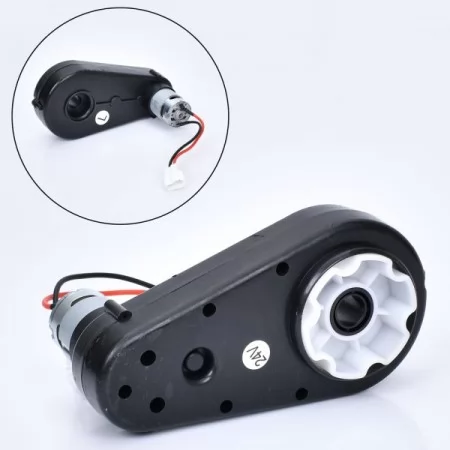 Редуктор в сборе с мотором M 6080-GEAR BOX 24V к квадроциклу M 6080, 24V, 200W, RPM12000, отверстие под ось 16мм, длина